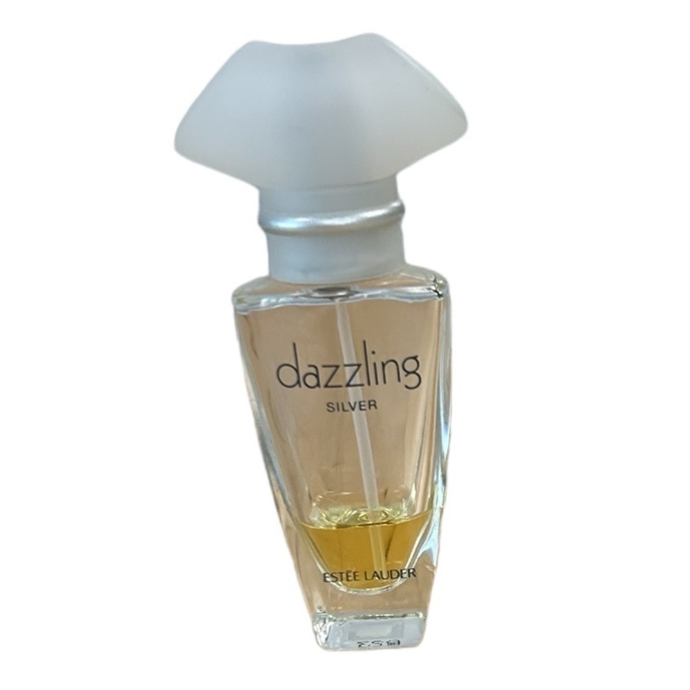Dazzling Silver Perfume  Estee Lauder Vintage 1/3 Full Used No Box